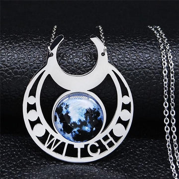 Witch Moon Necklace-MoonChildWorld
