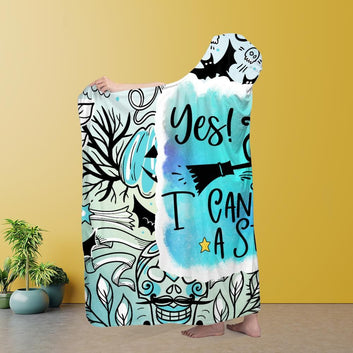 Halloween Hooded blanket Witch Hooded Blanket