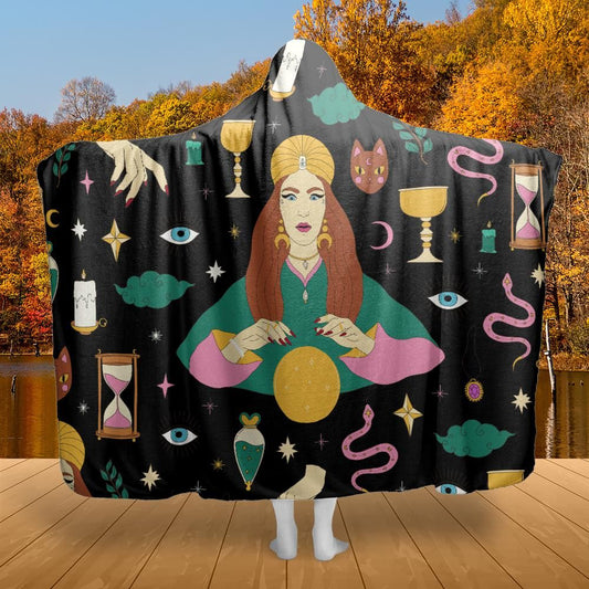 Halloween Witch Hooded blanket