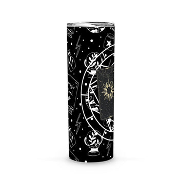 Mysteric Magic Witch Skinny Tumbler-MoonChildWorld