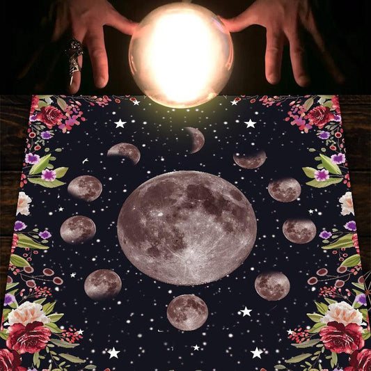 Moon phase Tarot tablecloth Witchcraft Altar Cloth