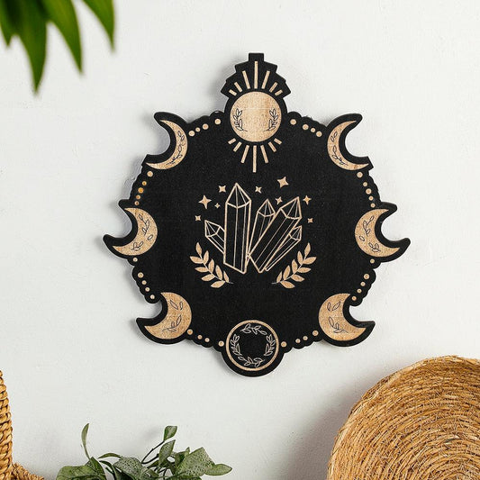 Wooden Moon Phase Wall Decor Moon Wood Sign