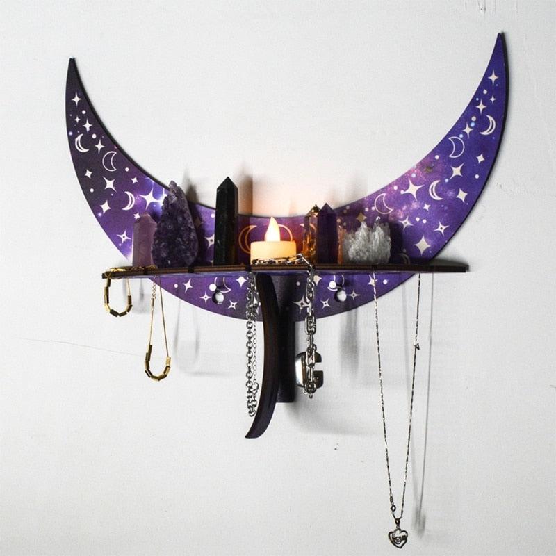 Crescent Moon Shelf Moon phase Crystal Shelf-MoonChildWorld