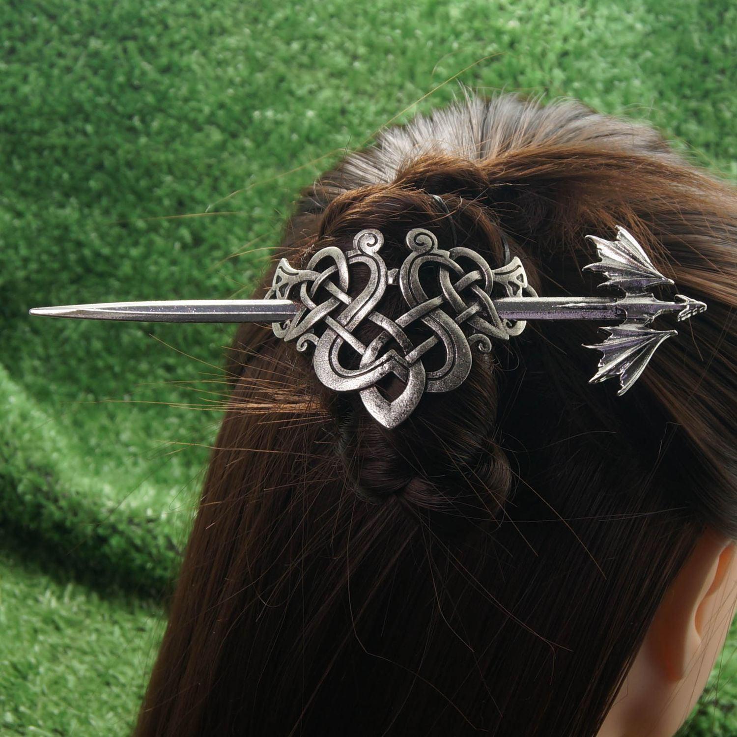 Wicca Celtic Hair Pin Pagan Hair Accessories-MoonChildWorld