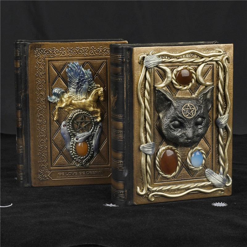 Black cat Magic notebook Wicca book of shadows-MoonChildWorld
