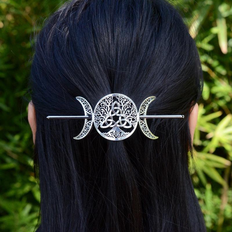 Gothic Witch Moon Hairpin Witch Hair Accessories-MoonChildWorld