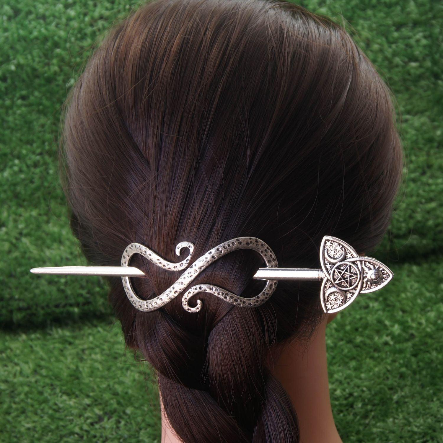 Wiccan Hairpin Pagan Hair Accessories-MoonChildWorld