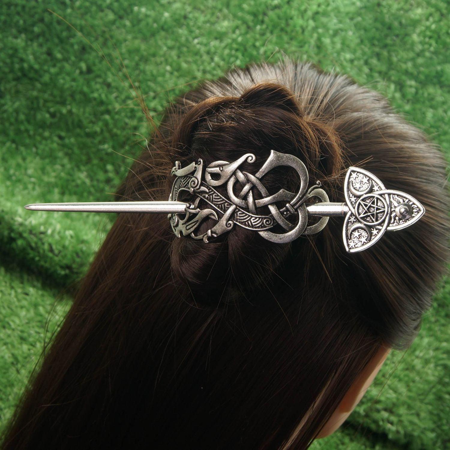 Viking Pagan Hairpin Wiccan Hair Accessories-MoonChildWorld