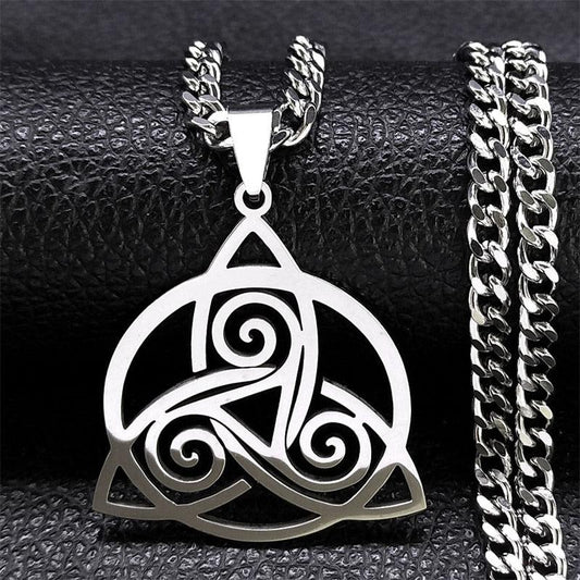 Trinity Celtic Knot Wiccan Necklace Triquetra Necklace