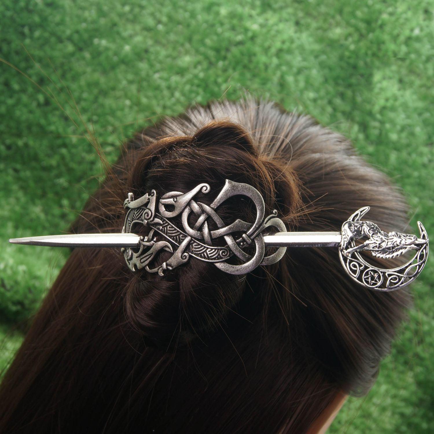Viking Pagan Hairpin Wiccan Hair Accessories-MoonChildWorld