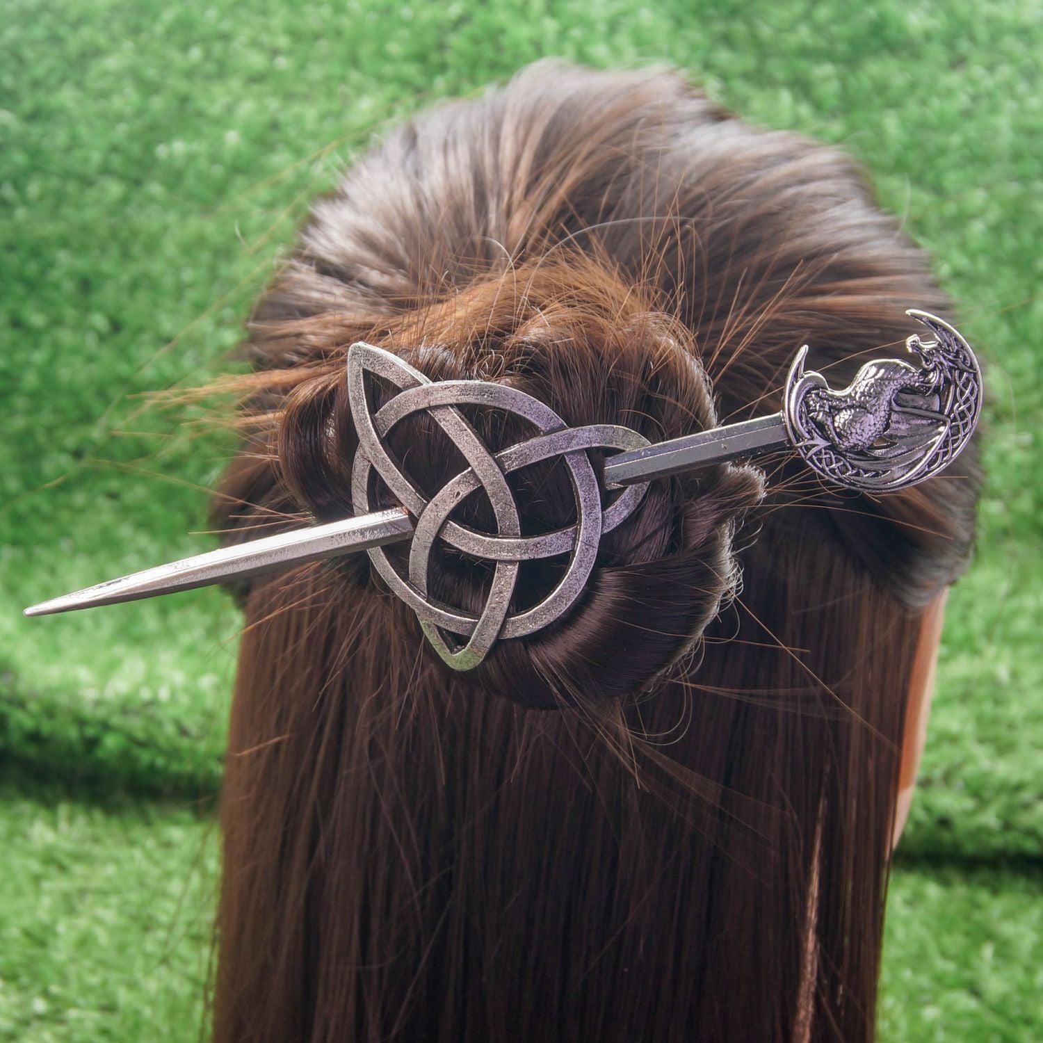 Celtic Knot hairpin Wicca Pagan Hair Accessories-MoonChildWorld