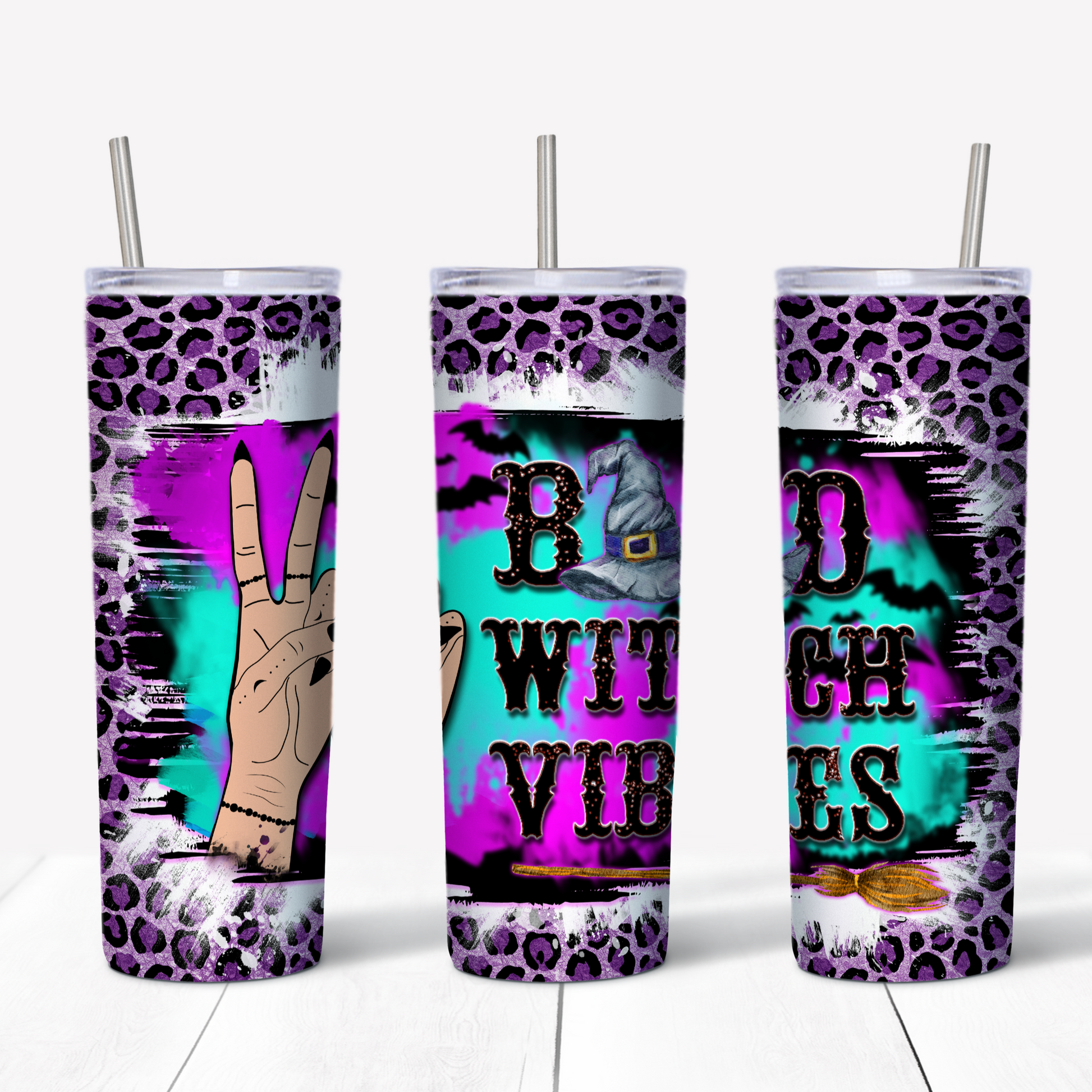 Bad witch vibes Tumbler - Witch Tumbler-MoonChildWorld