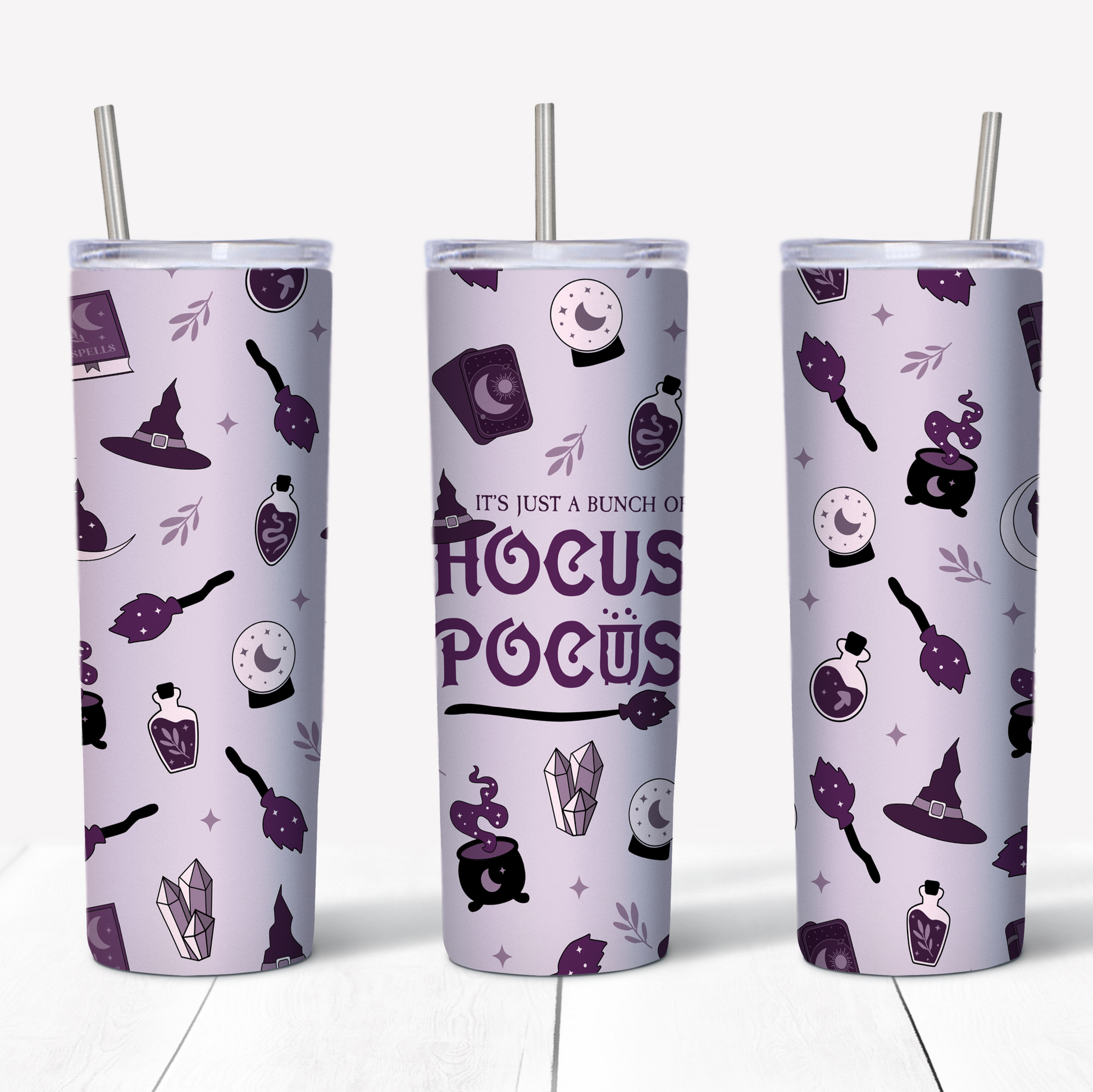 Hocus pocus Halloween tumbler - Witch Tumbler-MoonChildWorld