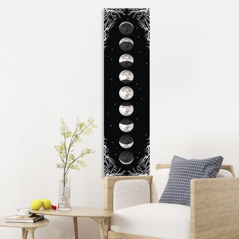 Moon Phase Tapestry Wall Hanging-MoonChildWorld