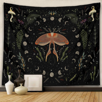 Moon Tapestry Wall Hanging Witchy moon Phase-MoonChildWorld