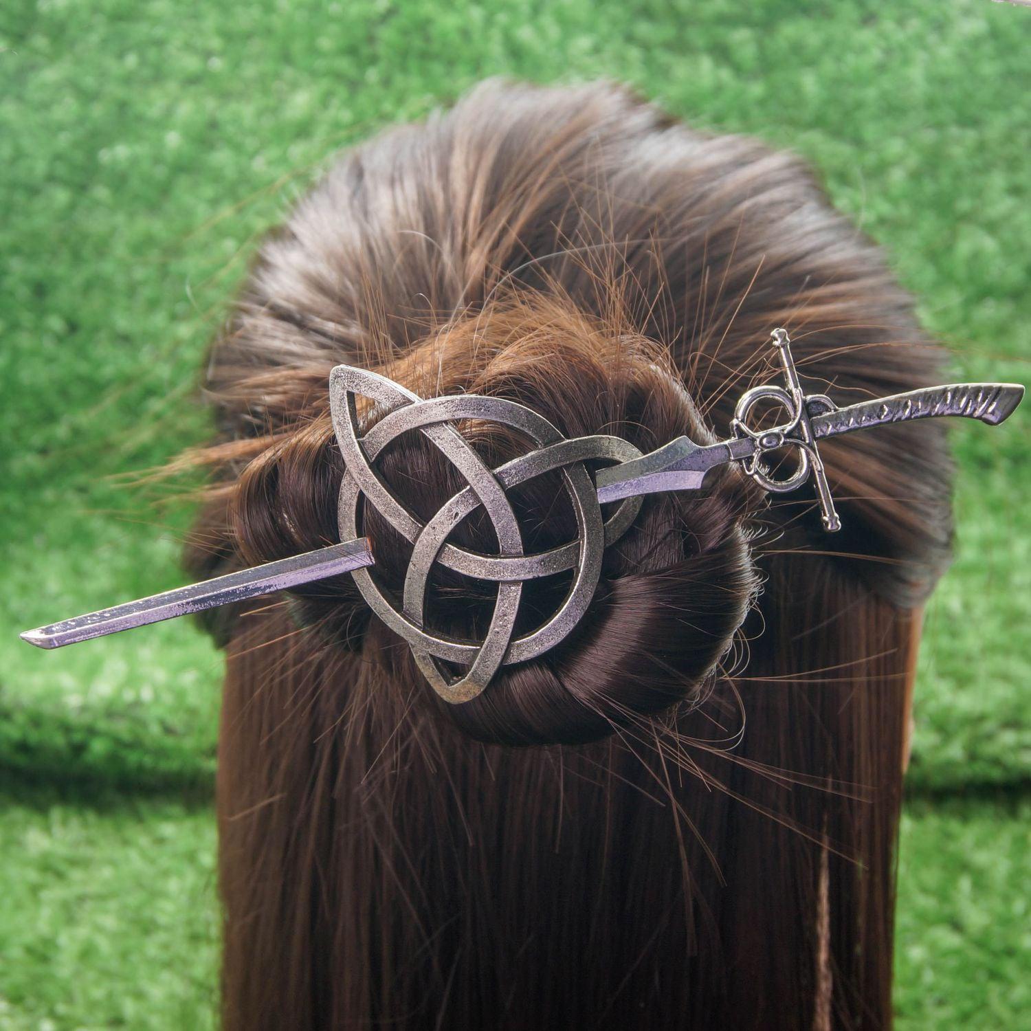 Celtic Knot hairpin Wicca Pagan Hair Accessories-MoonChildWorld