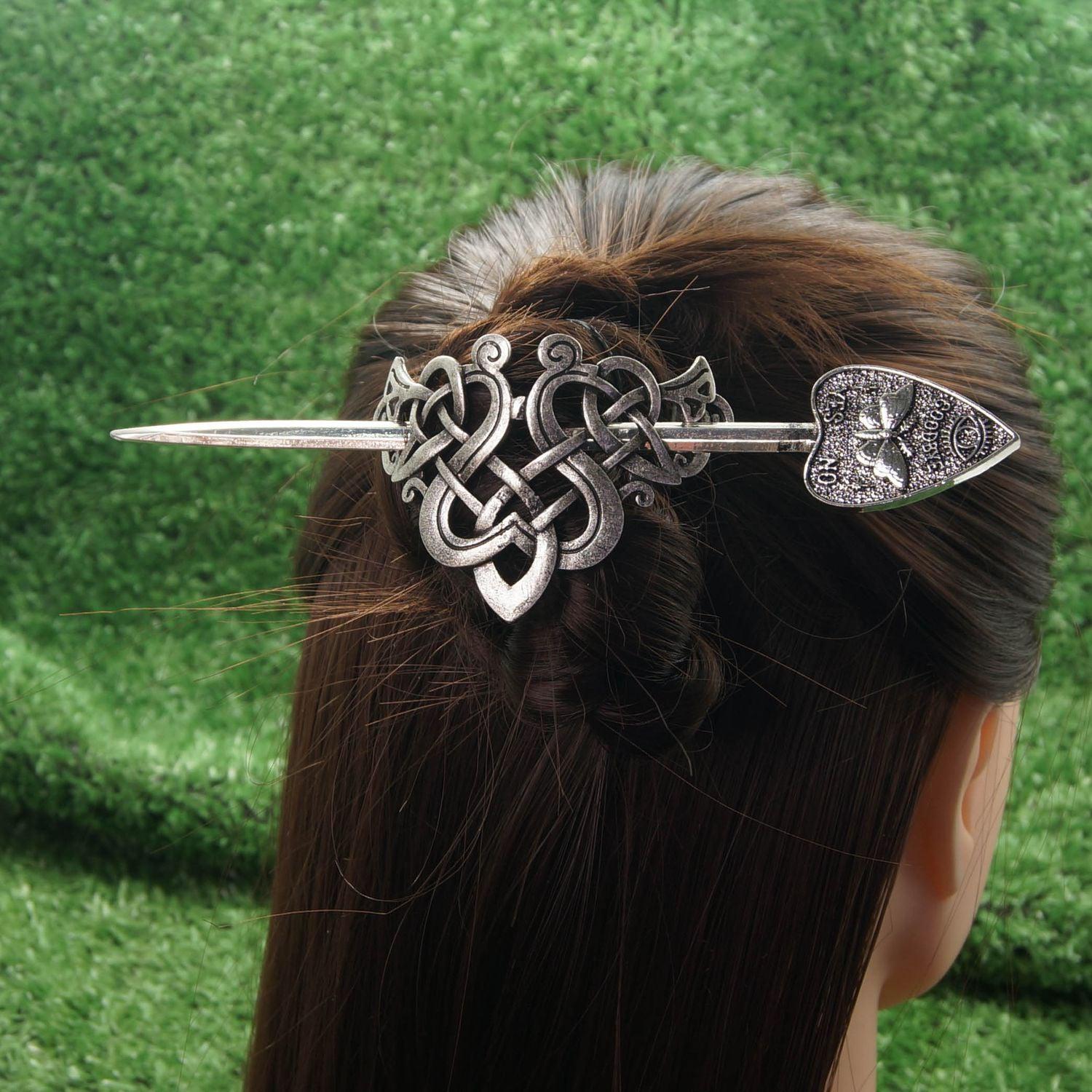 Wicca Celtic Hair Pin Pagan Hair Accessories-MoonChildWorld
