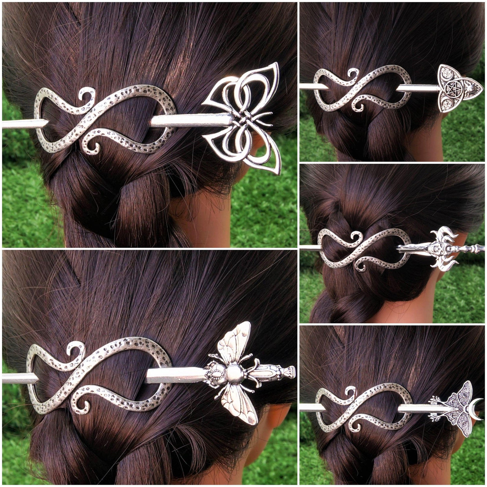 Wiccan Hairpin Pagan Hair Accessories-MoonChildWorld