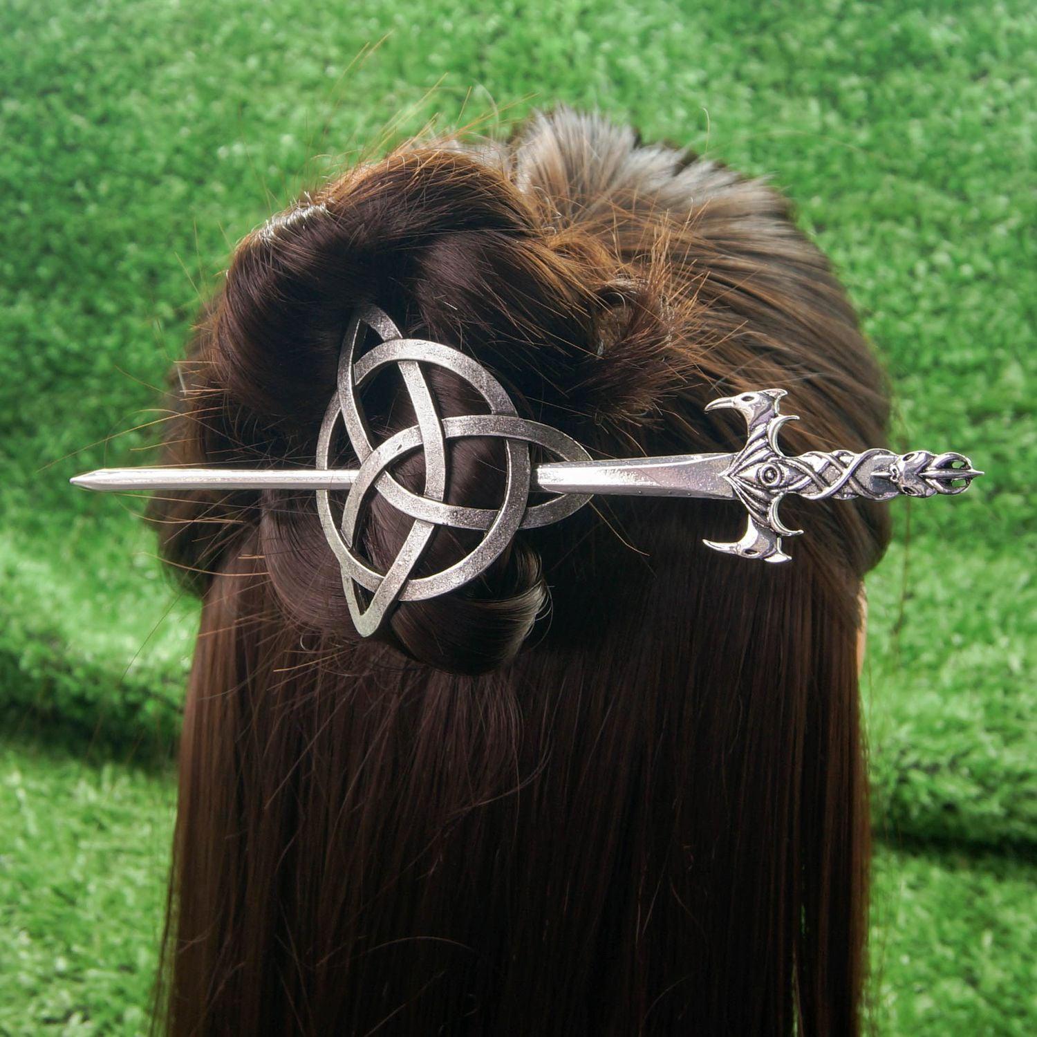 Celtic Knot hairpin Wicca Pagan Hair Accessories-MoonChildWorld