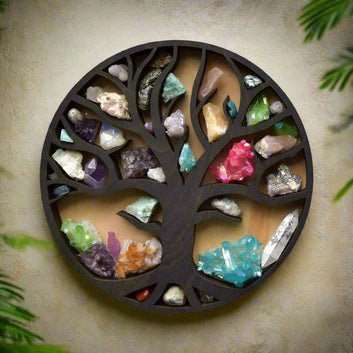 Tree of Life Crystal Shelf Crystal Stone Display Rack