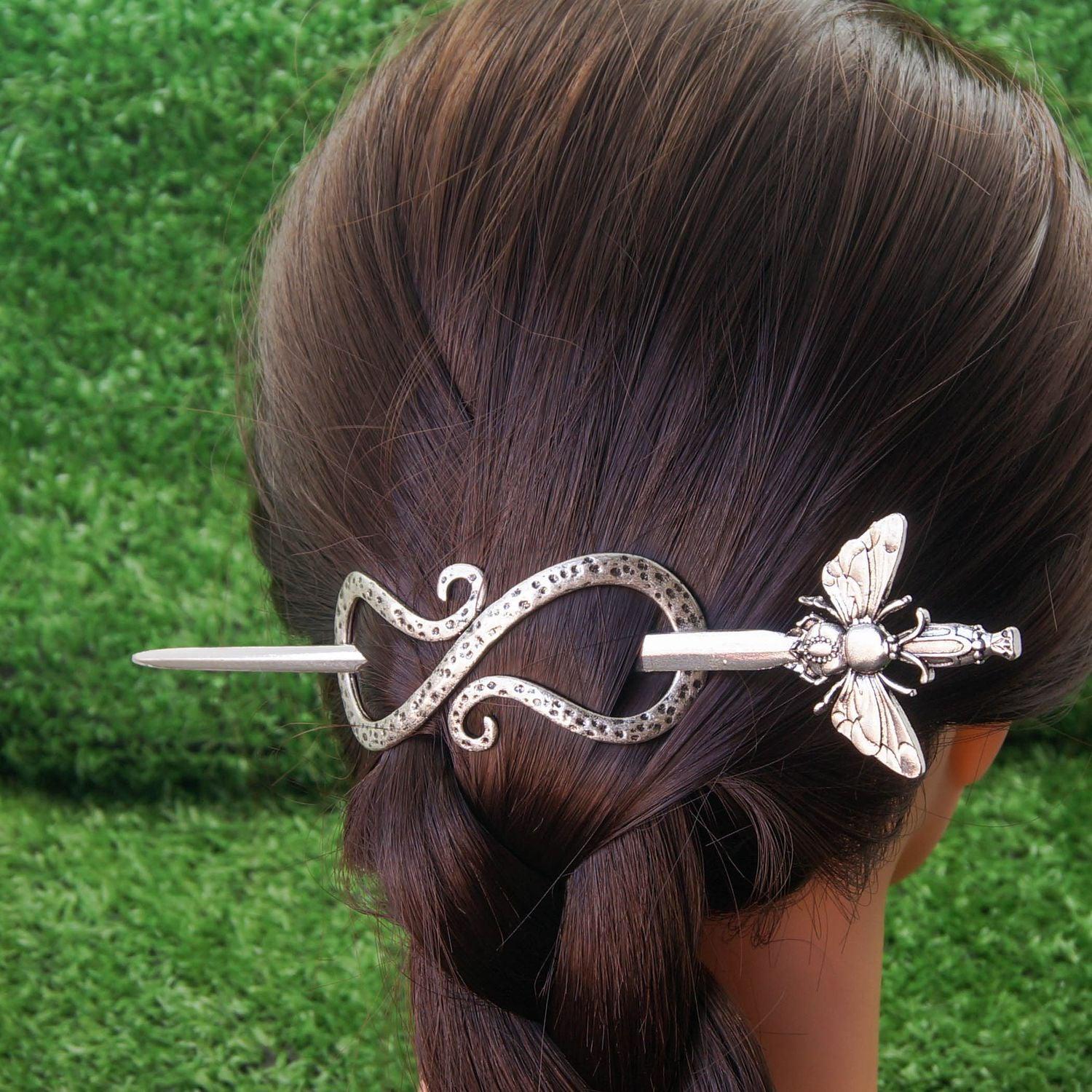 Wiccan Hairpin Pagan Hair Accessories-MoonChildWorld