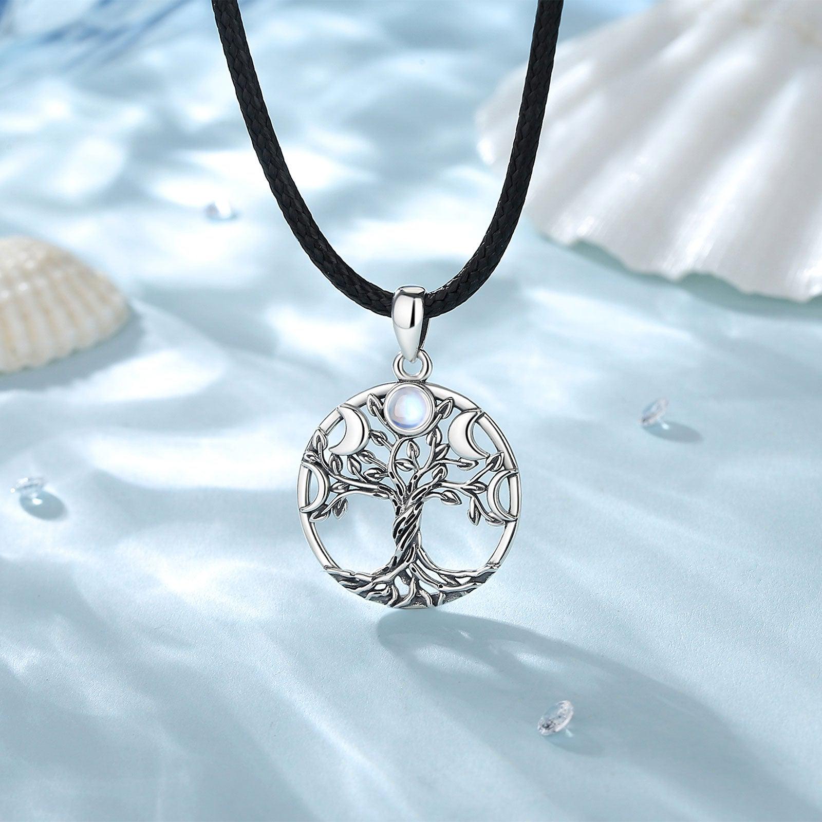 Tree of Life Necklace Wicca moon phase necklace-MoonChildWorld