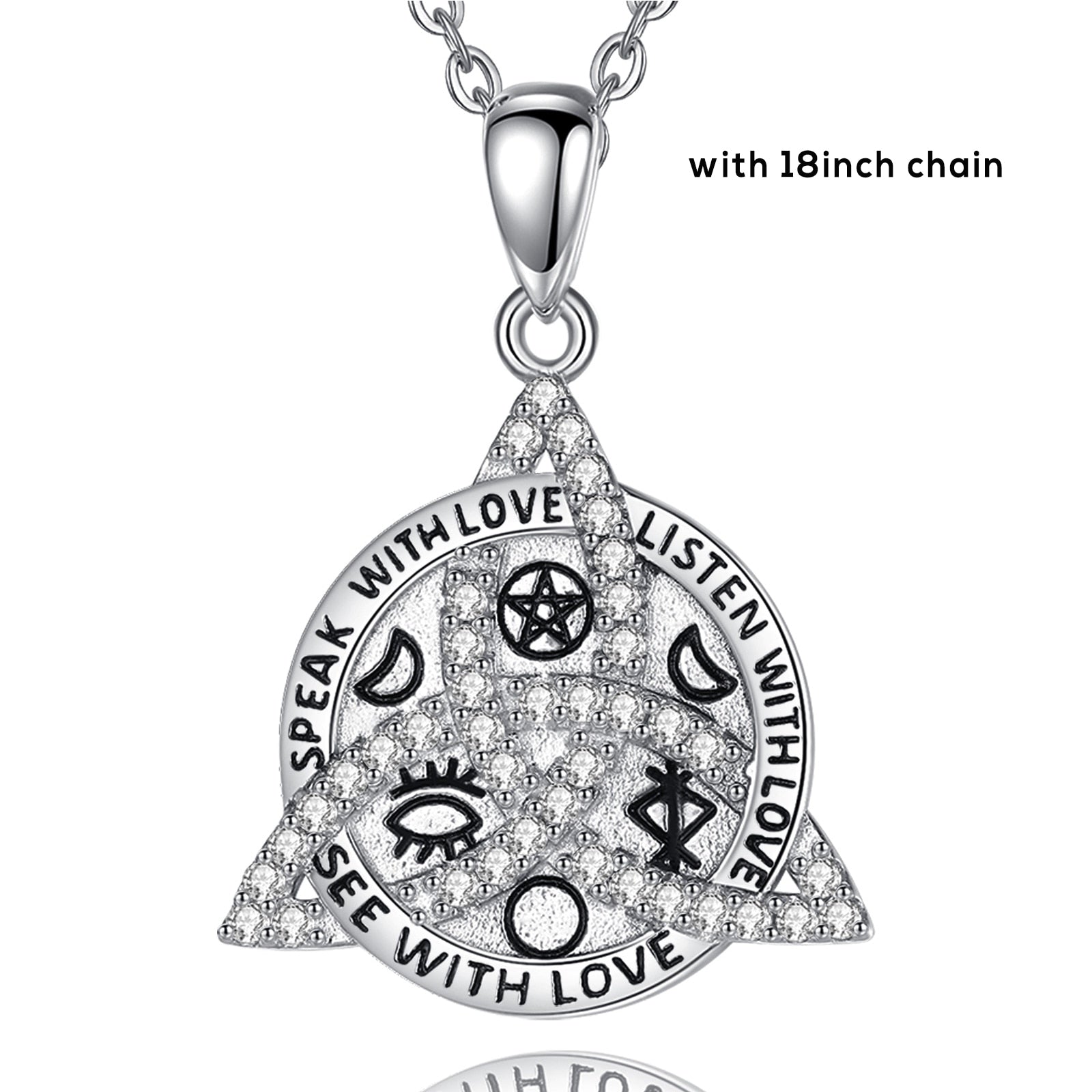 Celtic knot Triquetra Pagan Necklace Wiccan Necklace-MoonChildWorld