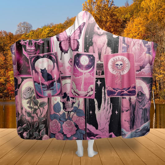 Tarot witch Hooded blanket
