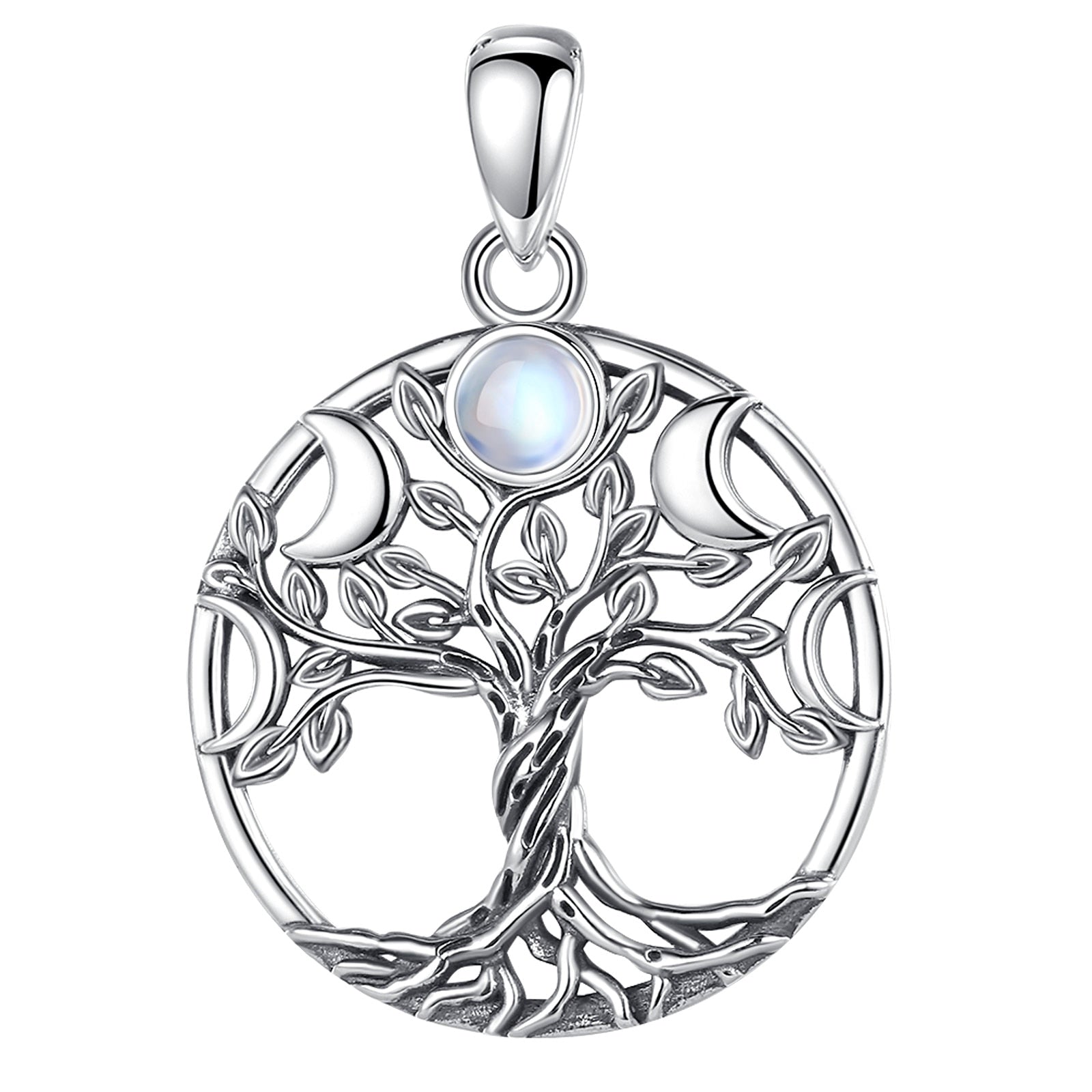 Tree of Life Necklace Wicca moon phase necklace-MoonChildWorld
