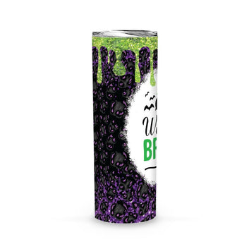 Witch Brew Halloween Skinny Tumbler-MoonChildWorld