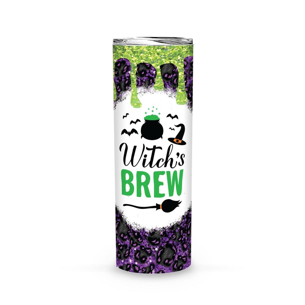 Witch Brew Halloween Skinny Tumbler-MoonChildWorld