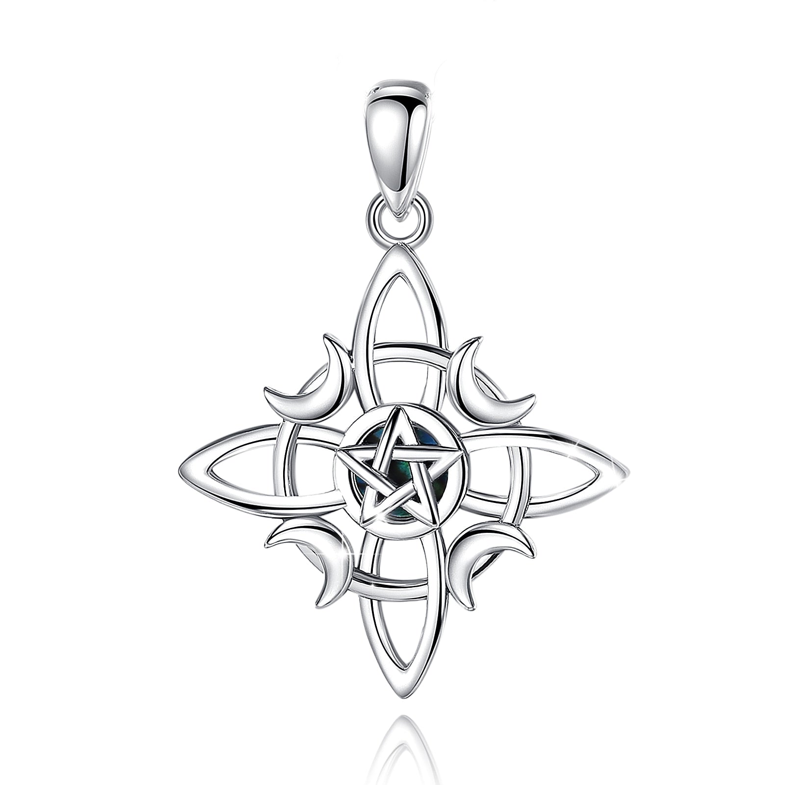 Witchcraft Pentacle Celtic Knot Necklace Wiccan Jewelry-MoonChildWorld
