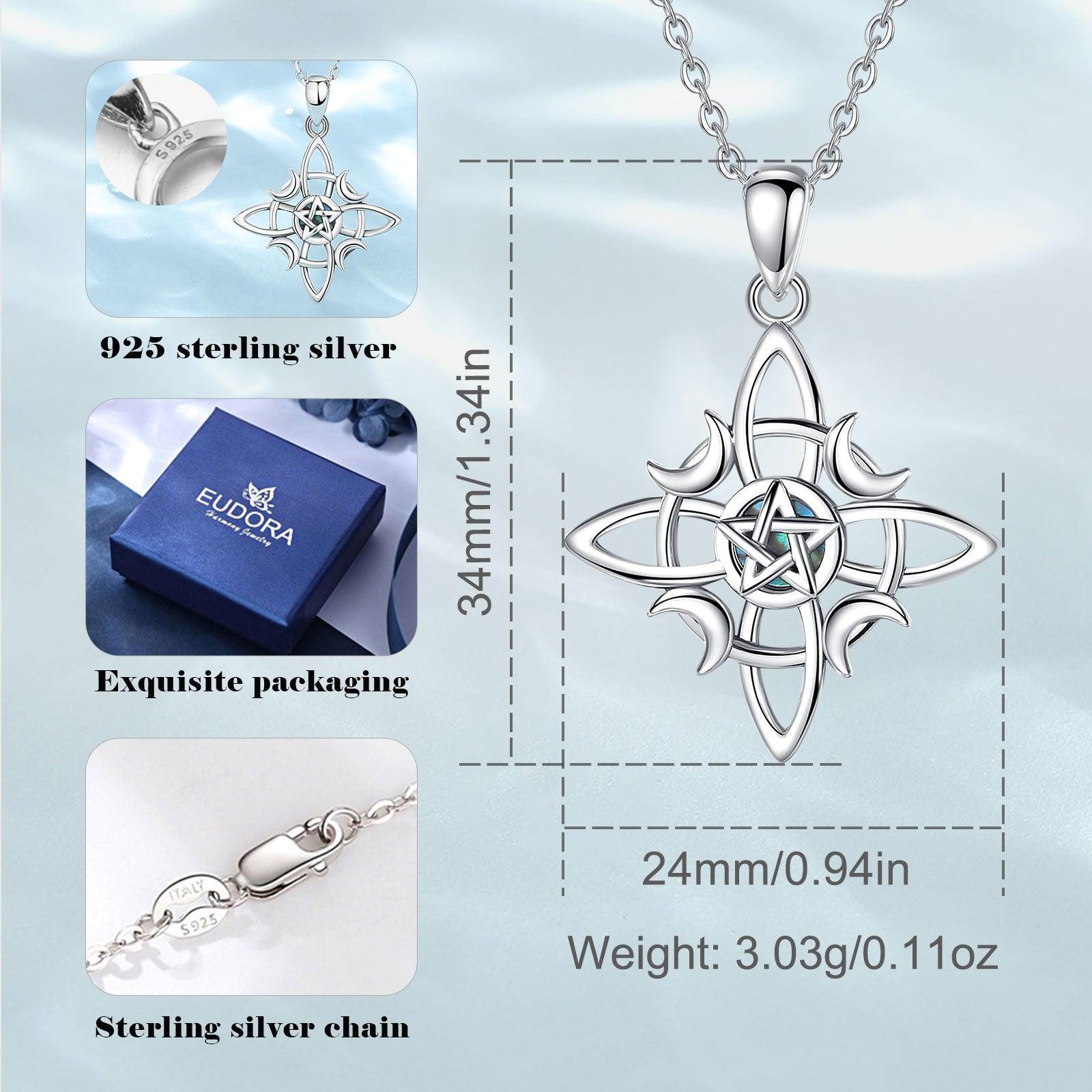 Witchcraft Pentacle Celtic Knot Necklace Wiccan Jewelry-MoonChildWorld