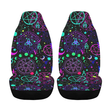 Witchcraft Pentacle Gothic Car Seat Covers-MoonChildWorld