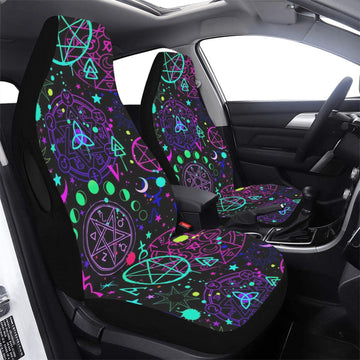 Witchcraft Pentacle Gothic Car Seat Covers-MoonChildWorld
