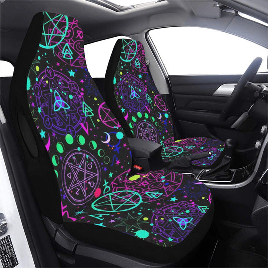 Witchcraft Pentacle Gothic Car Seat Covers-MoonChildWorld