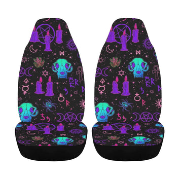 Skull Gothic Witchcraft Car Seat Covers