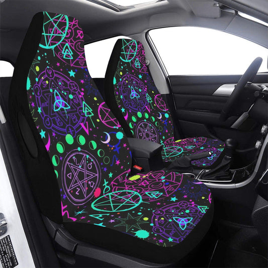 Witchcraft Pentacle Gothic Car Seat Covers