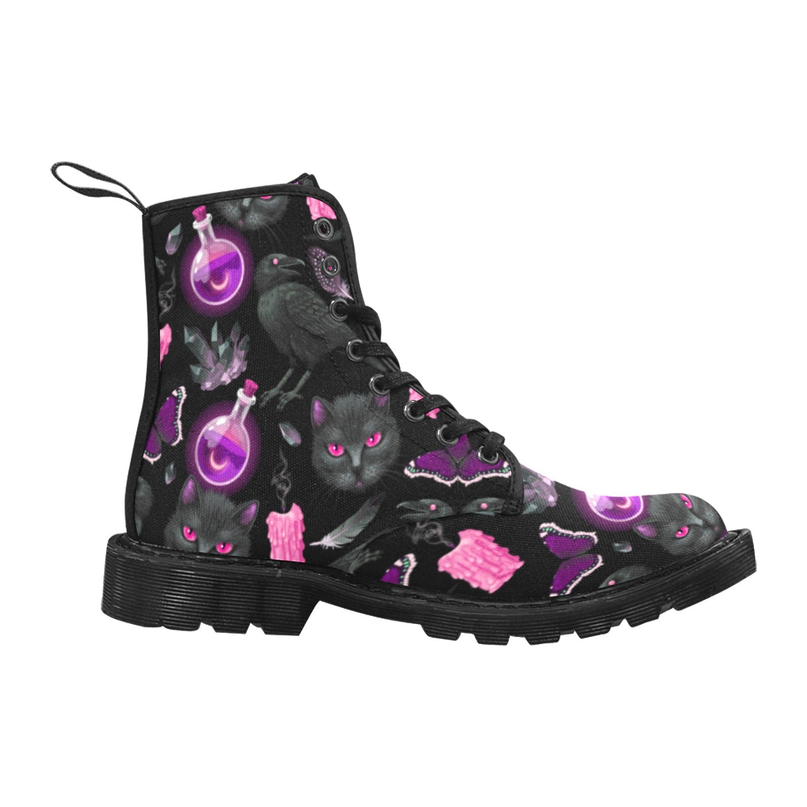 Gothic cat raven witch Martin Boots-MoonChildWorld