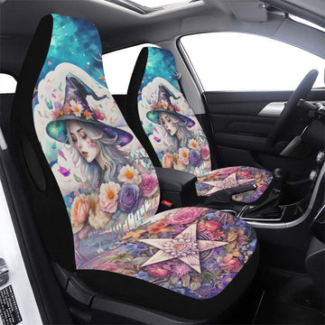 Floral Witch Car Seat Covers-MoonChildWorld