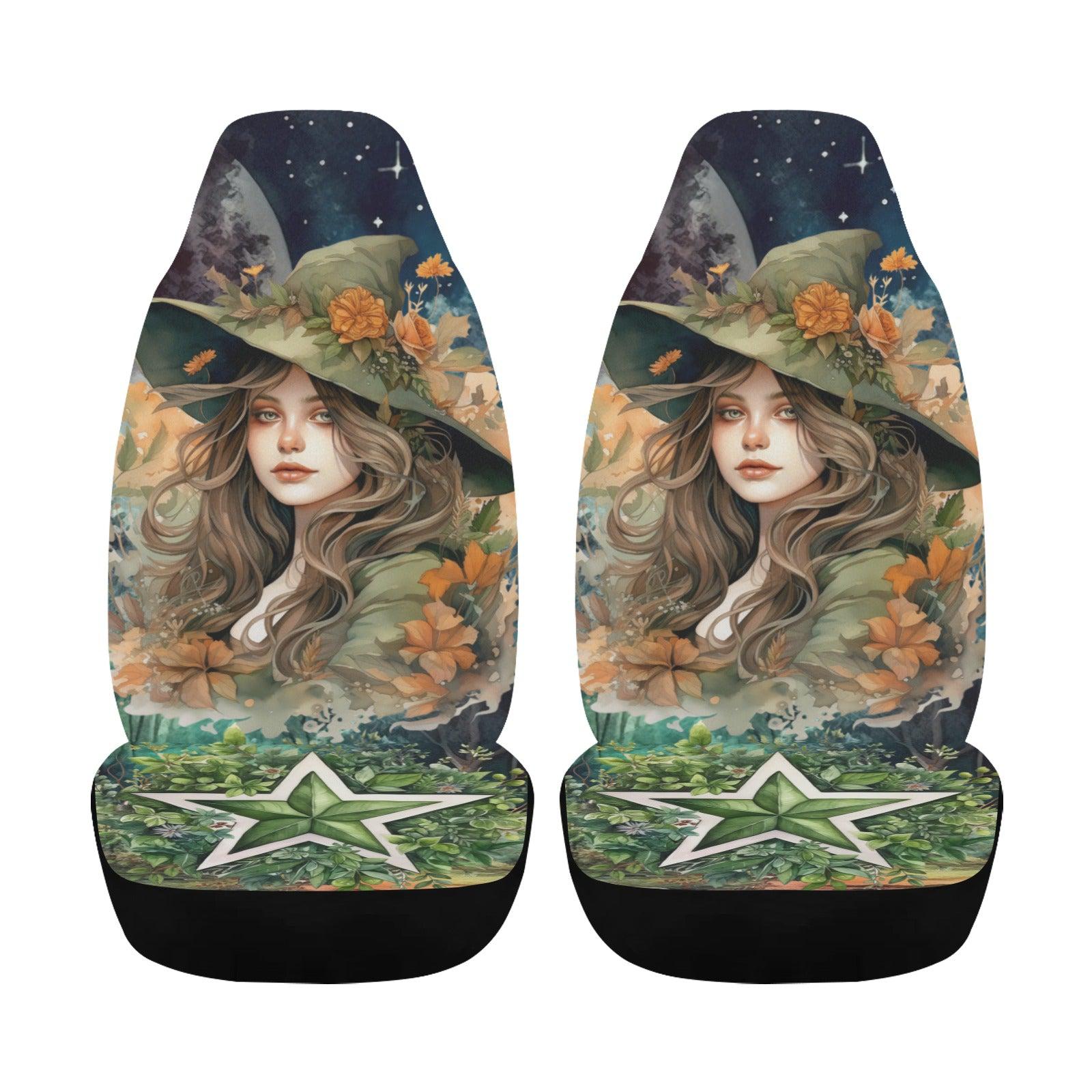 Green witch Car Seat Covers-MoonChildWorld