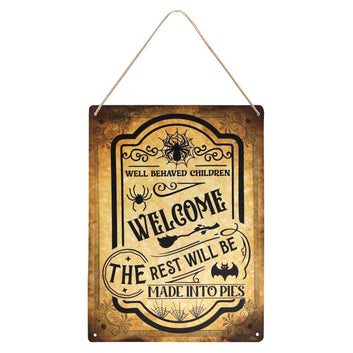 Witch metal sign Halloween welcome sign-MoonChildWorld