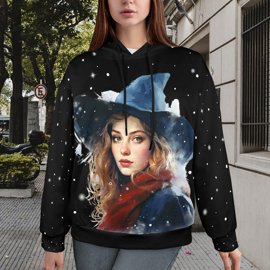 Solstice Winter Witch Christmas Hoodie