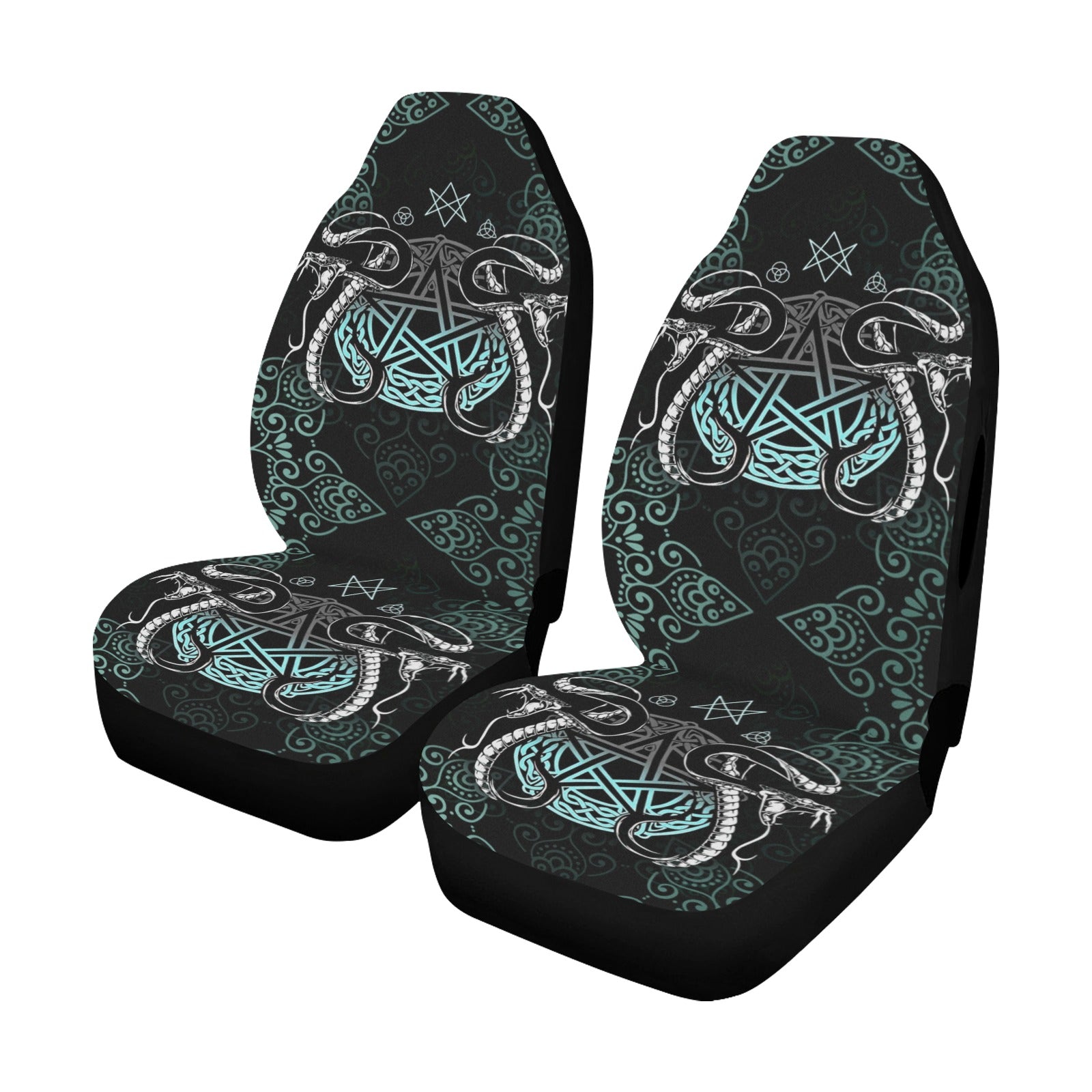 Snake pentagram witch Car Seat Covers-MoonChildWorld