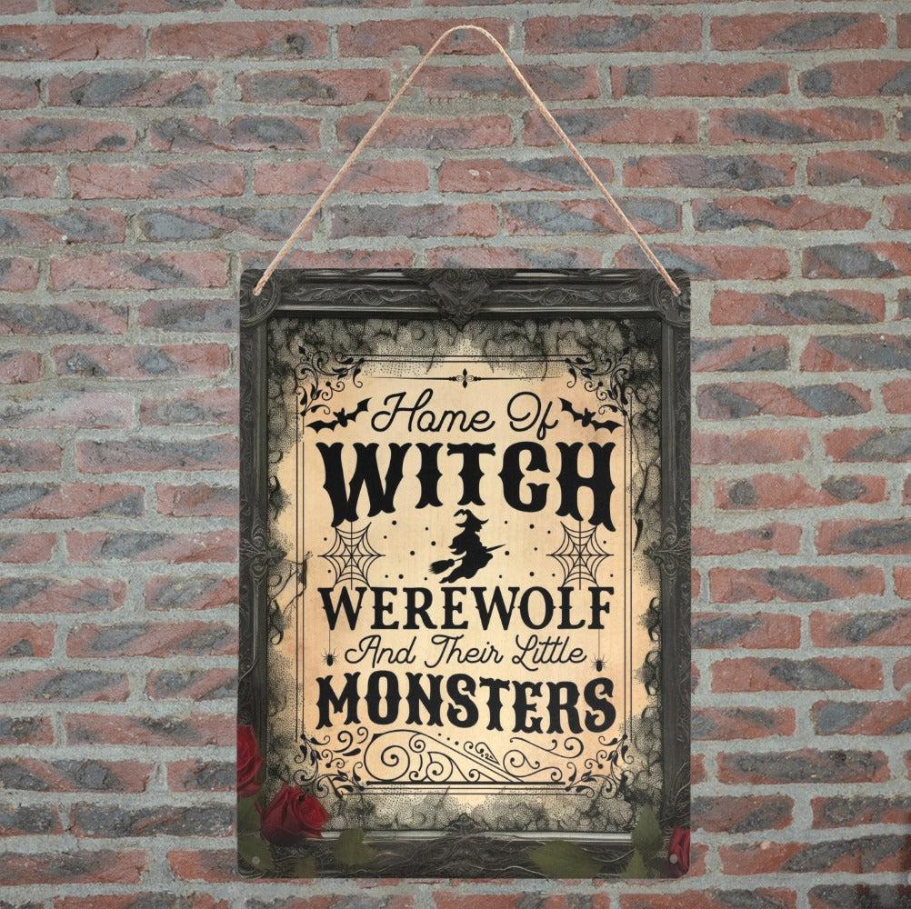 Home of Witch metal sign Halloween sign-MoonChildWorld