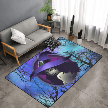 Dark witch area rug Halloween Witchy rug-MoonChildWorld