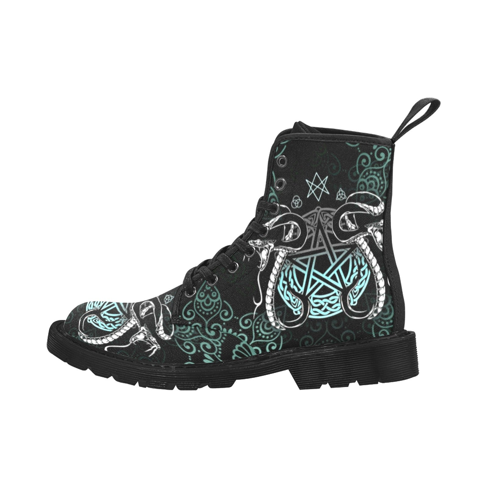 Gothic pentagram snake Martin Boots-MoonChildWorld