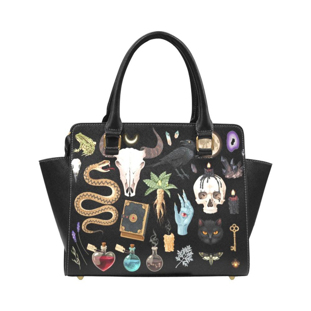 Gothic handbag Witchy Shoulder Handbag-MoonChildWorld