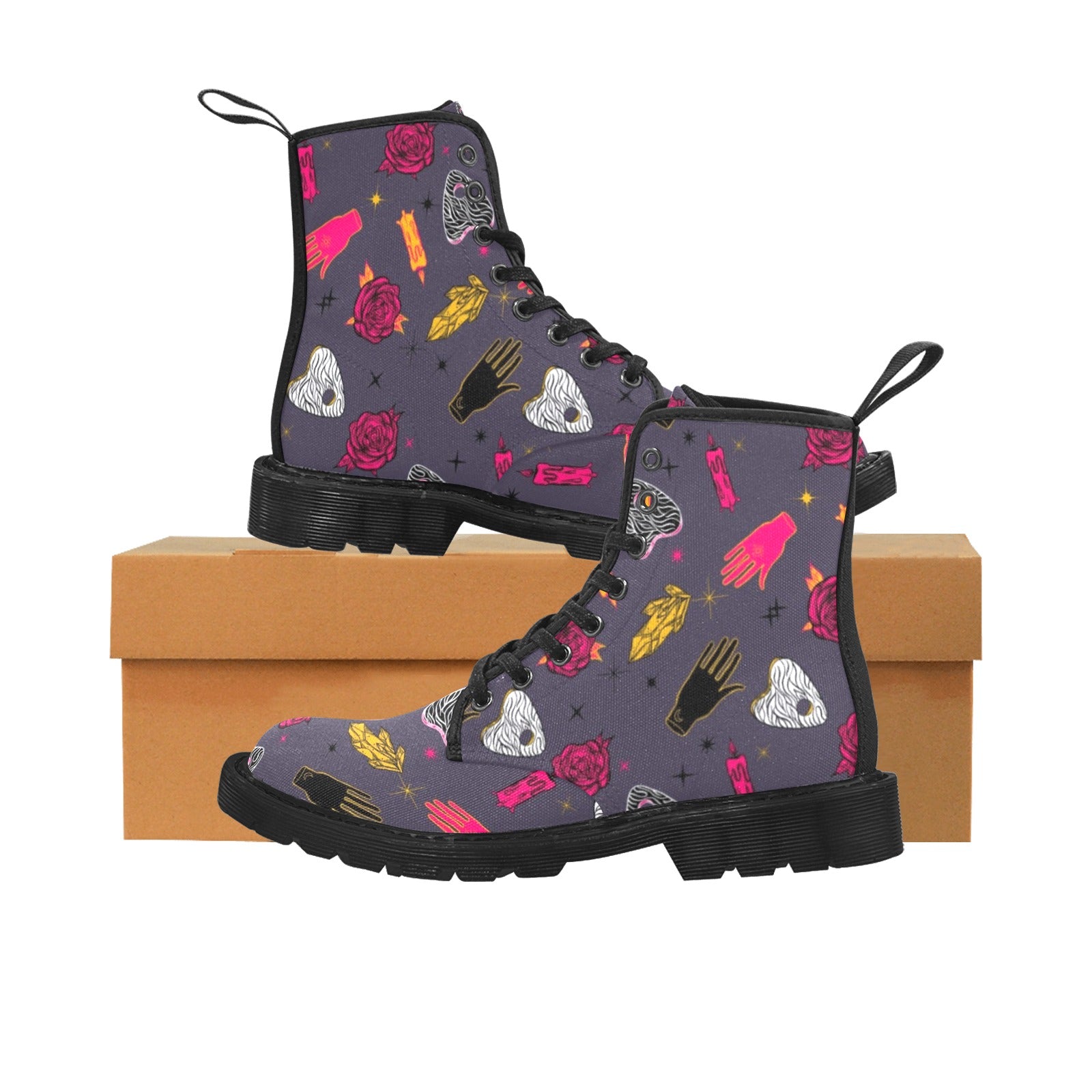 Gothic halloween witch Martin Boots-MoonChildWorld