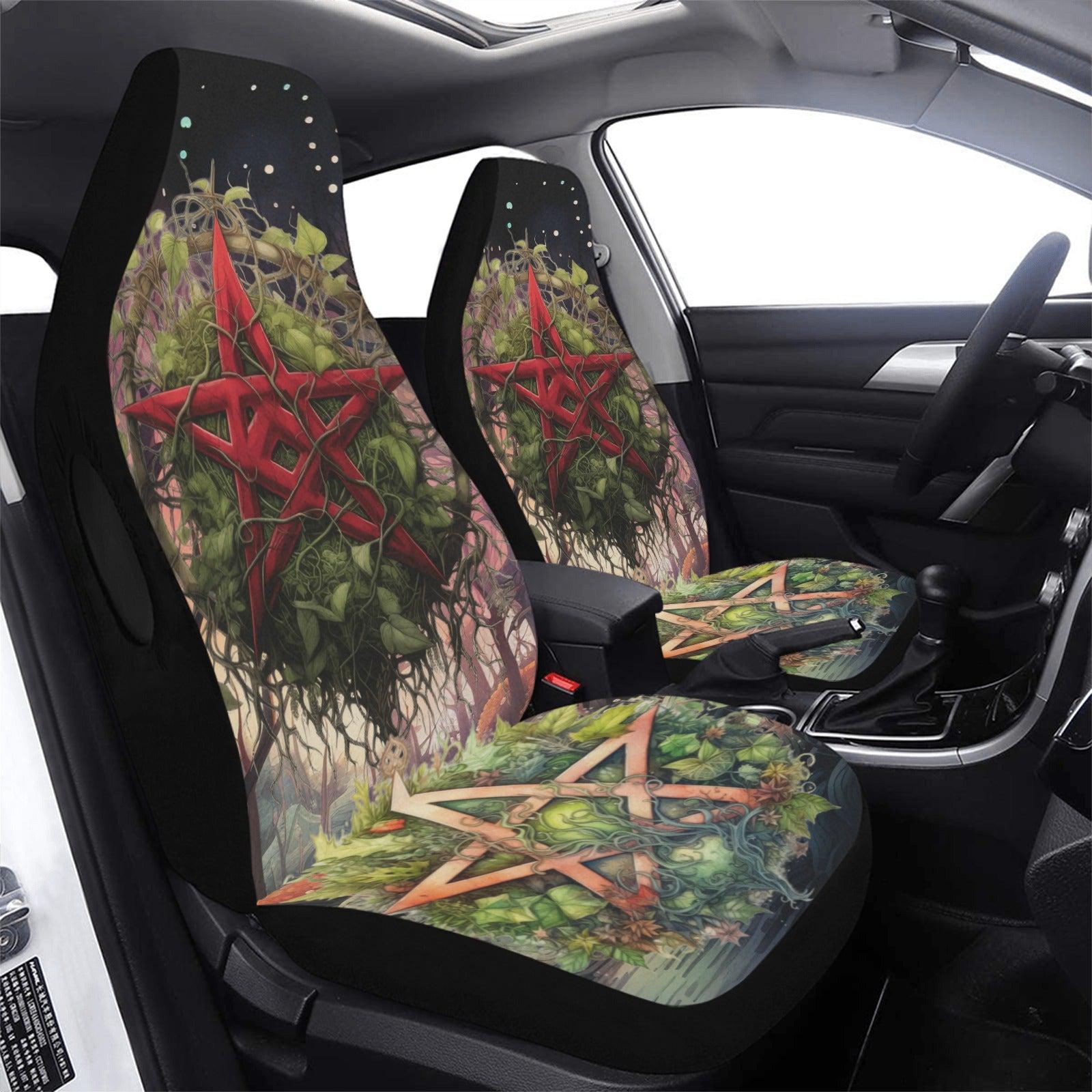 Gothic pentacle wicca Car Seat Covers-MoonChildWorld